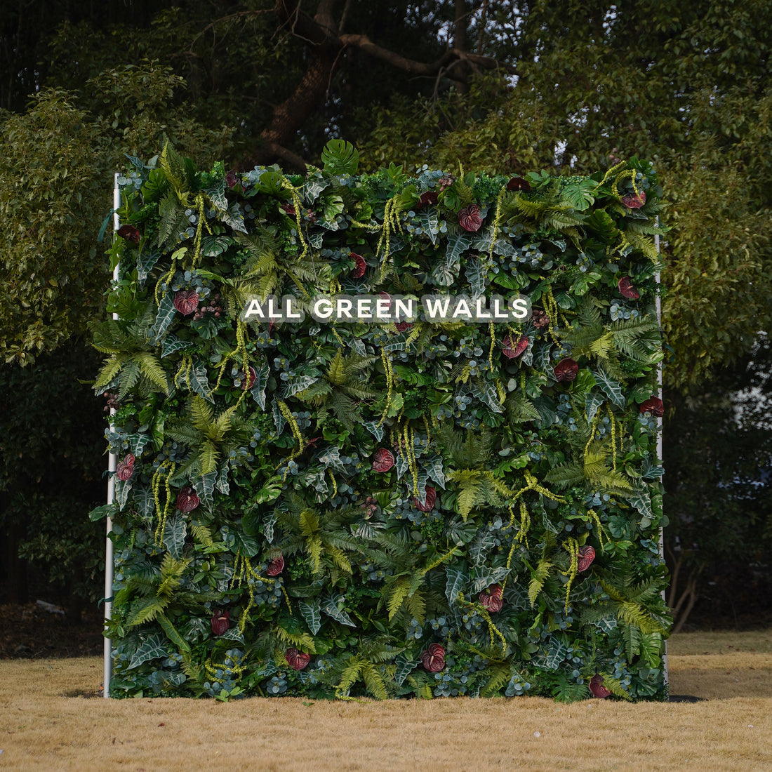 Mint：Fabric Rolling Up Artificial Green Wall - Easy Decor for Home, Hotel, Cafe, Salon